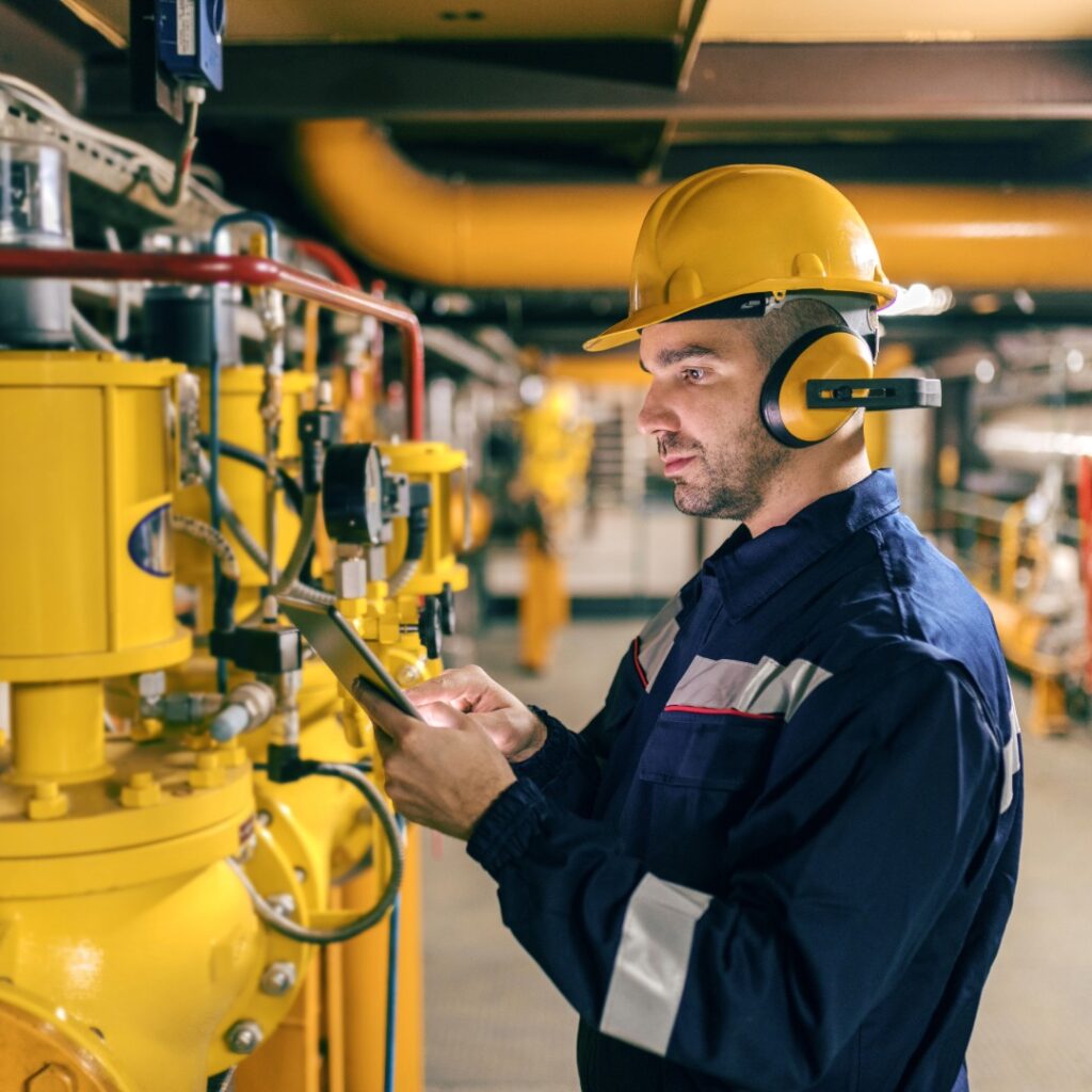 Industrial Plumbing - performing regular inspections and repair work in industrial plants and warehouses.